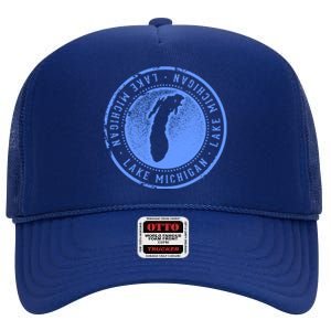 Lake Michigan High Crown Mesh Back Trucker Hat