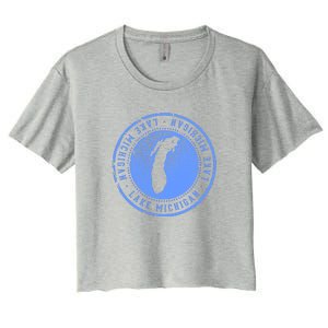 Lake Michigan Women's Crop Top Tee