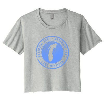 Lake Michigan Women's Crop Top Tee