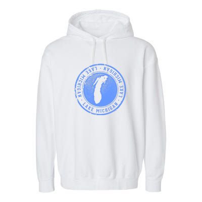 Lake Michigan Garment-Dyed Fleece Hoodie