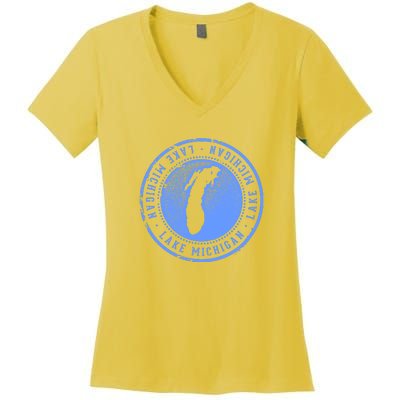 Lake Michigan Women's V-Neck T-Shirt