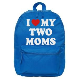 Lesbian Mom Love My Two Moms Pride Son´s Daughter´s Cute Gift 16 in Basic Backpack