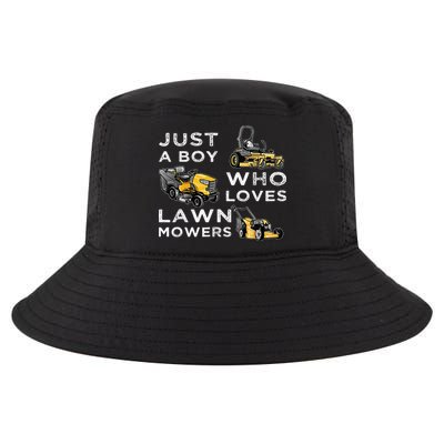Lawn Mowing Lover For Just A Boy Who Loves Lawn Mowers Cool Comfort Performance Bucket Hat