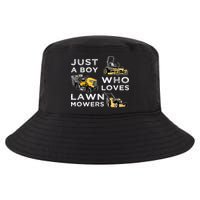 Lawn Mowing Lover For Just A Boy Who Loves Lawn Mowers Cool Comfort Performance Bucket Hat