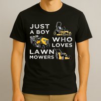 Lawn Mowing Lover For Just A Boy Who Loves Lawn Mowers T-Shirt