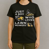 Lawn Mowing Lover For Just A Boy Who Loves Lawn Mowers T-Shirt