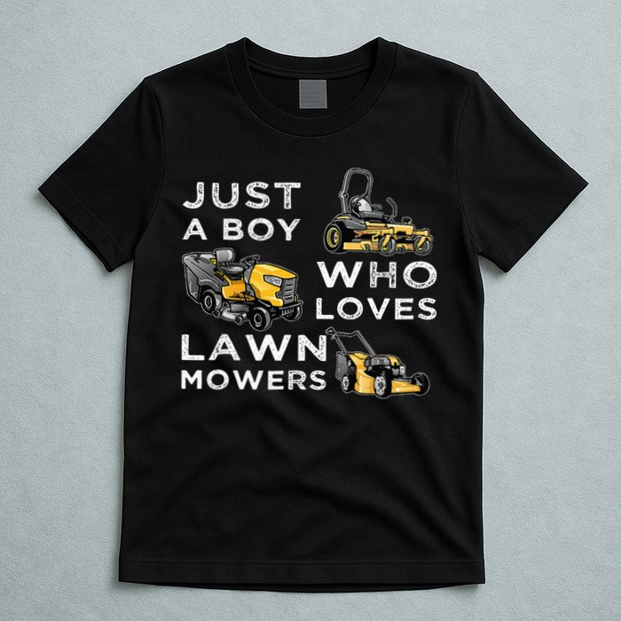 Lawn Mowing Lover For Just A Boy Who Loves Lawn Mowers T-Shirt