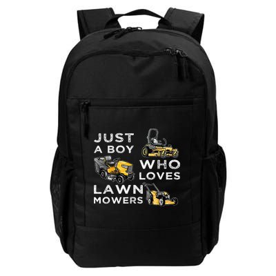 Lawn Mowing Lover For Just A Boy Who Loves Lawn Mowers Backpack