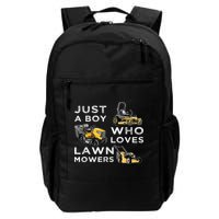 Lawn Mowing Lover For Just A Boy Who Loves Lawn Mowers Backpack