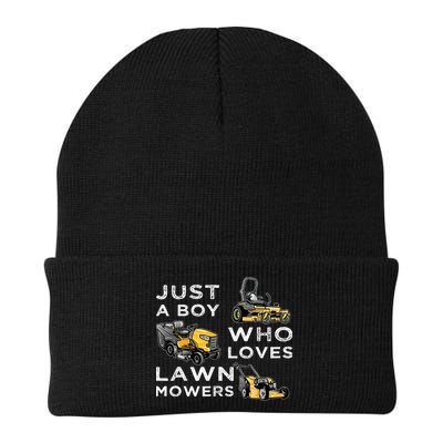 Lawn Mowing Lover For Just A Boy Who Loves Lawn Mowers Beanie