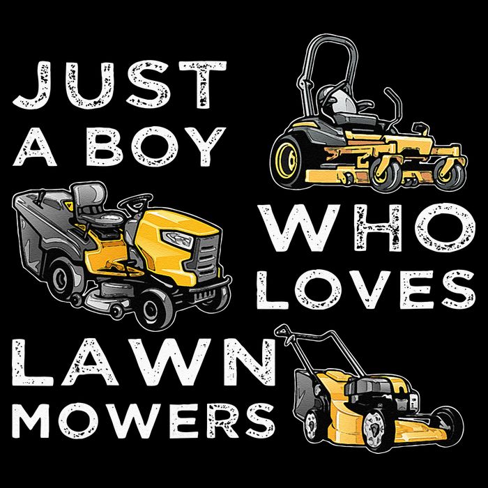 Lawn Mowing Lover For Just A Boy Who Loves Lawn Mowers Drawstring Bag