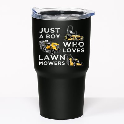 Lawn Mowing Lover For Just A Boy Who Loves Lawn Mowers Tumbler