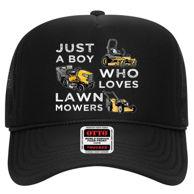 Lawn Mowing Lover For Just A Boy Who Loves Lawn Mowers Hat
