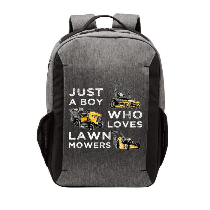 Lawn Mowing Lover For Just A Boy Who Loves Lawn Mowers Vector Backpack