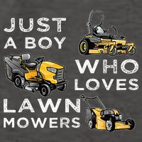 Lawn Mowing Lover For Just A Boy Who Loves Lawn Mowers Vector Backpack
