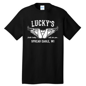 LuckyS Motorcycles LuckyS Spread Eagle Wi Tall T-Shirt