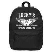 LuckyS Motorcycles LuckyS Spread Eagle Wi 16 in Basic Backpack