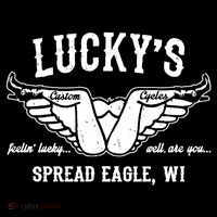 LuckyS Motorcycles LuckyS Spread Eagle Wi Wool Snapback Cap