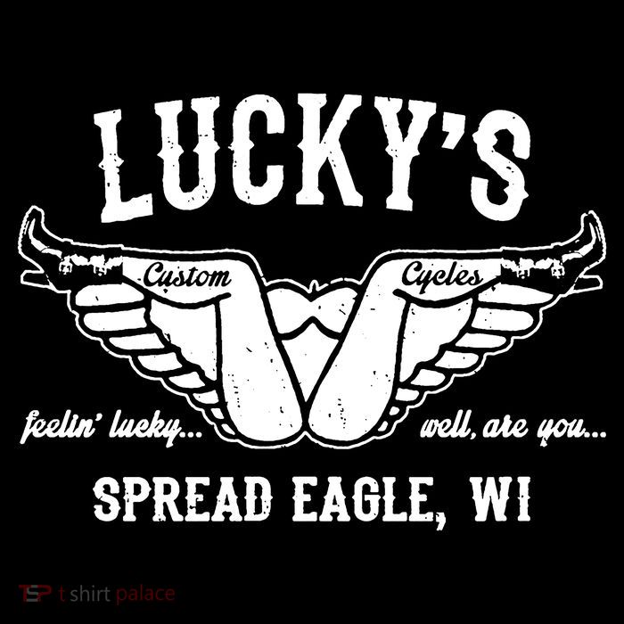 LuckyS Motorcycles LuckyS Spread Eagle Wi Wool Snapback Cap