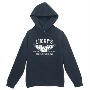 LuckyS Motorcycles LuckyS Spread Eagle Wi Urban Pullover Hoodie