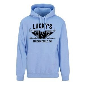 LuckyS Motorcycles LuckyS Spread Eagle Wi Unisex Surf Hoodie