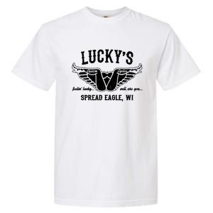 LuckyS Motorcycles LuckyS Spread Eagle Wi Garment-Dyed Heavyweight T-Shirt