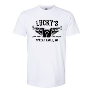 LuckyS Motorcycles LuckyS Spread Eagle Wi Softstyle CVC T-Shirt