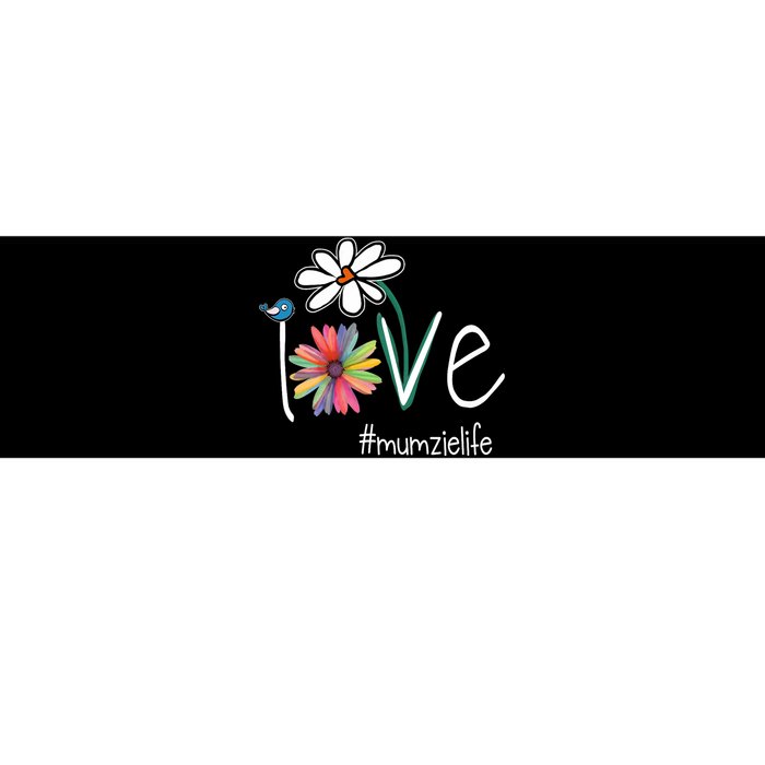 Love Mumzie Life Art Flower Color Bumper Sticker