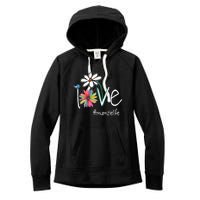 Love Mumzie Life Art Flower Color Women's Fleece Hoodie