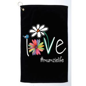 Love Mumzie Life Art Flower Color Platinum Collection Golf Towel