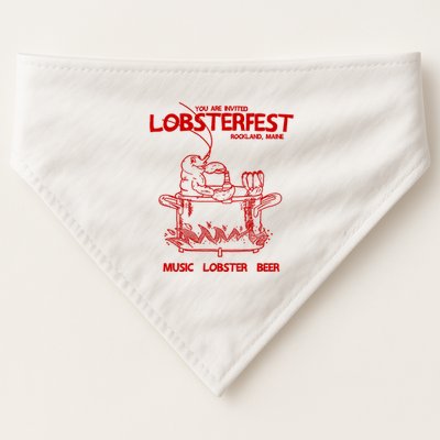 Lobsterfest Maine USA-Made Doggie Bandana