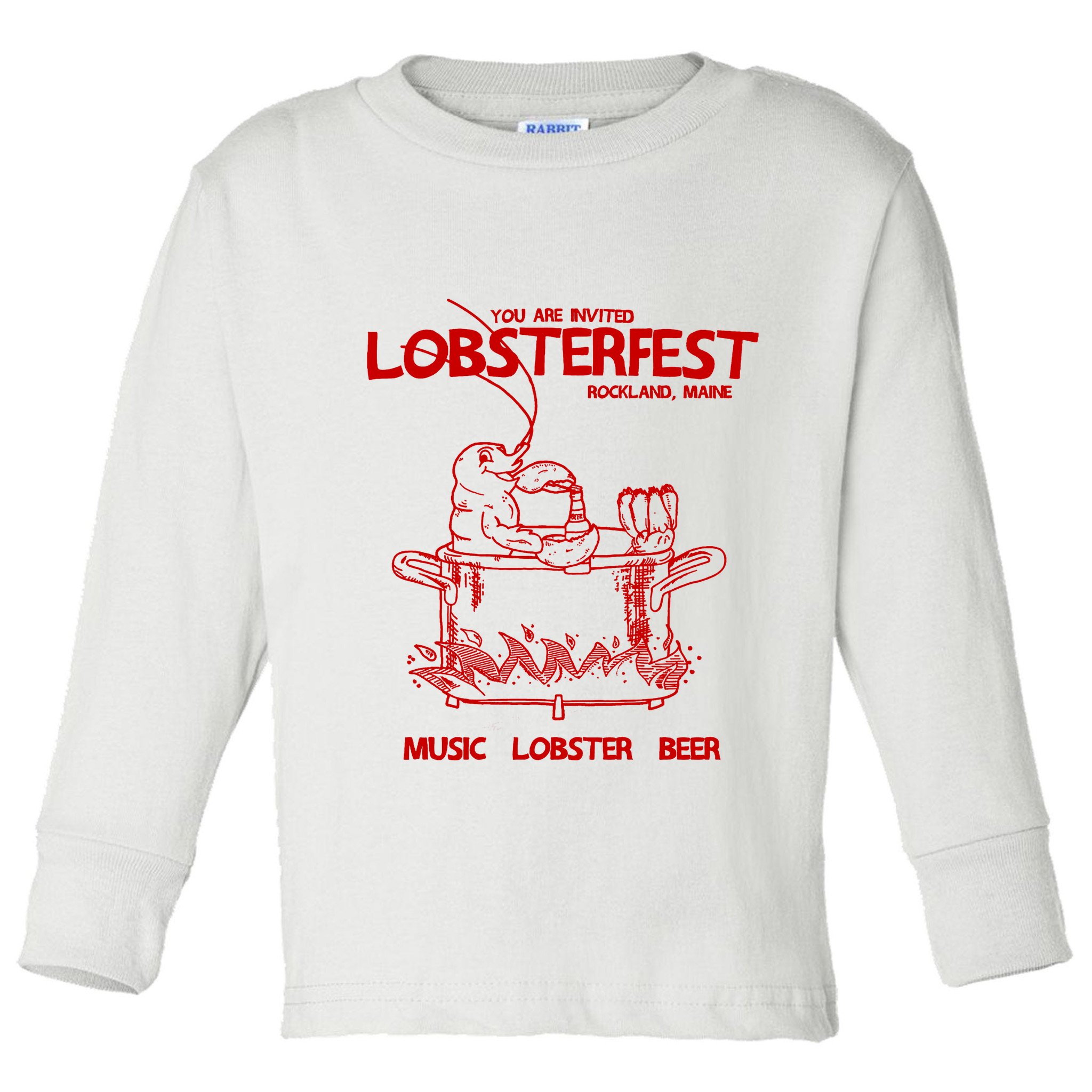 Lobsterfest Maine Toddler Long Sleeve Shirt