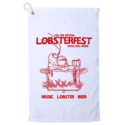 Lobsterfest Maine Golf Towel