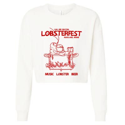 Lobsterfest Maine Cropped Pullover Crew