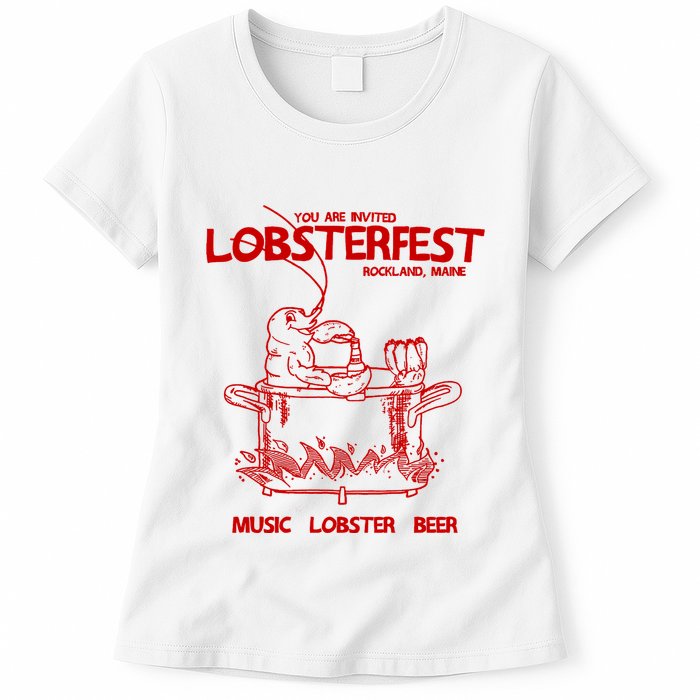 Lobsterfest Maine Womens T-Shirt