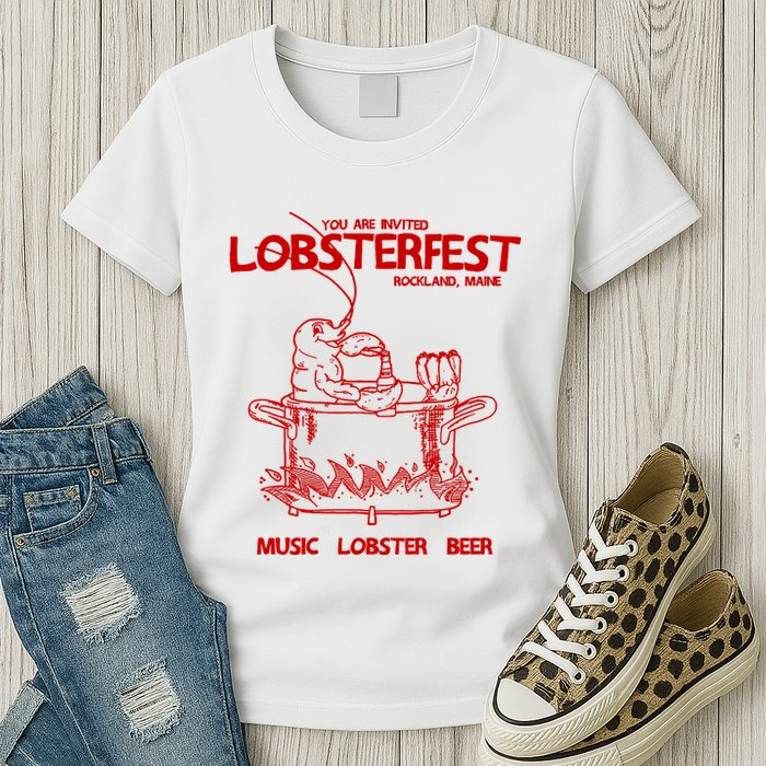 Lobsterfest Maine Womens T-Shirt