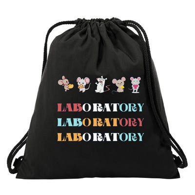 Laboratory Medical Lab Scientist Lab Tech Laboratory Science Lab Week Drawstring Bag