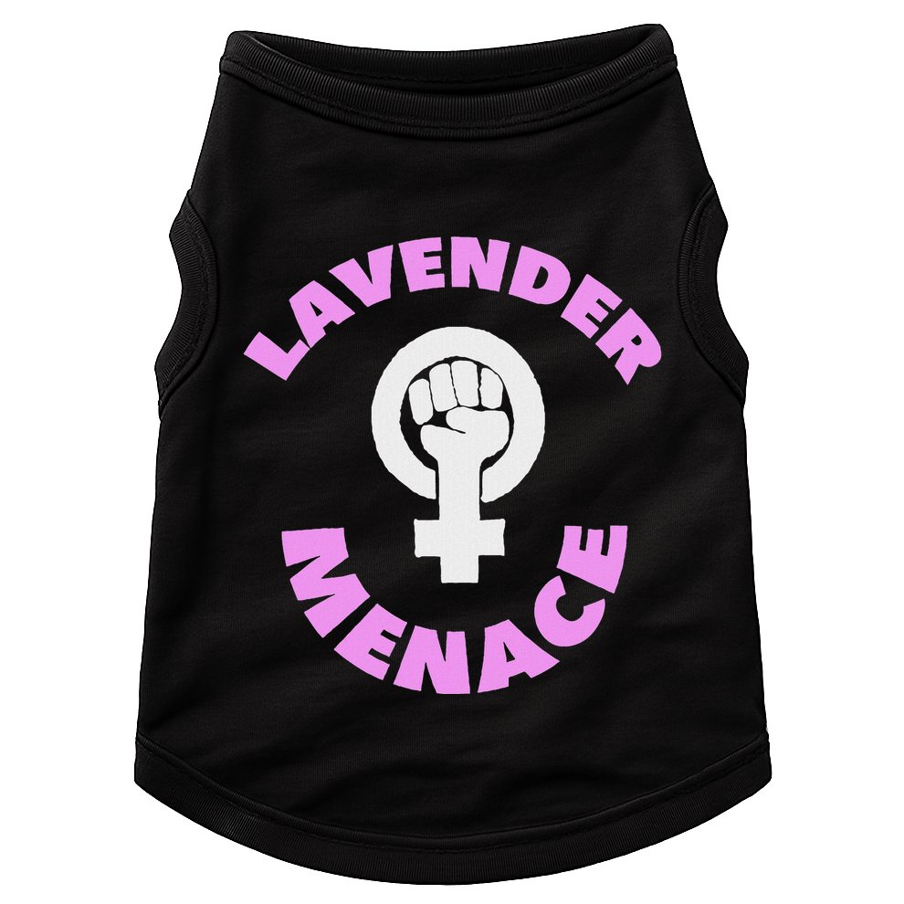 Lavender Menace Lesbian Lgbt Radfem Doggie Tank