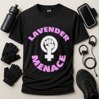 Lavender Menace Lesbian Lgbt Radfem Cooling Performance Crew T-Shirt