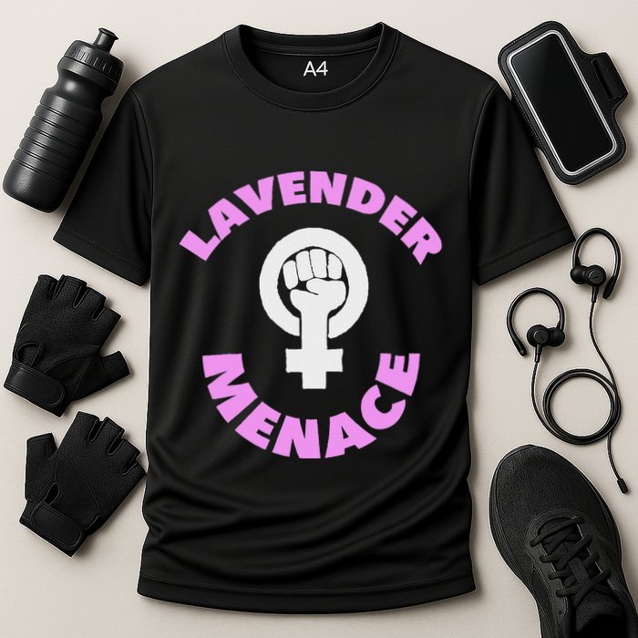 Lavender Menace Lesbian Lgbt Radfem Cooling Performance Crew T-Shirt
