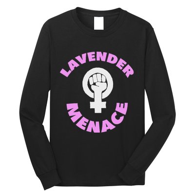 Lavender Menace Lesbian Lgbt Radfem Long Sleeve Shirt