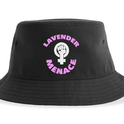 Lavender Menace Lesbian Lgbt Radfem Sustainable Bucket Hat
