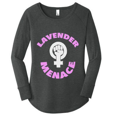Lavender Menace Lesbian Lgbt Radfem Women's Perfect Tri Tunic Long Sleeve Shirt