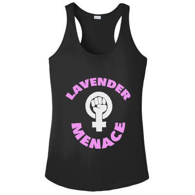 Lavender Menace Lesbian Lgbt Radfem Ladies PosiCharge Competitor Racerback Tank