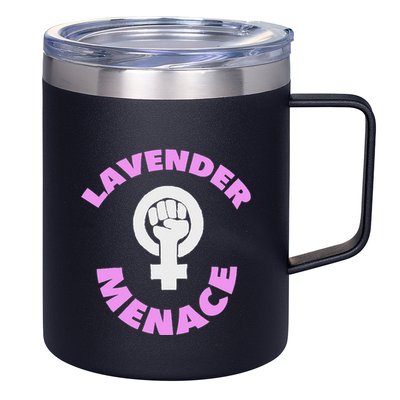 Lavender Menace Lesbian Lgbt Radfem 12oz Stainless Steel Coffee Mug