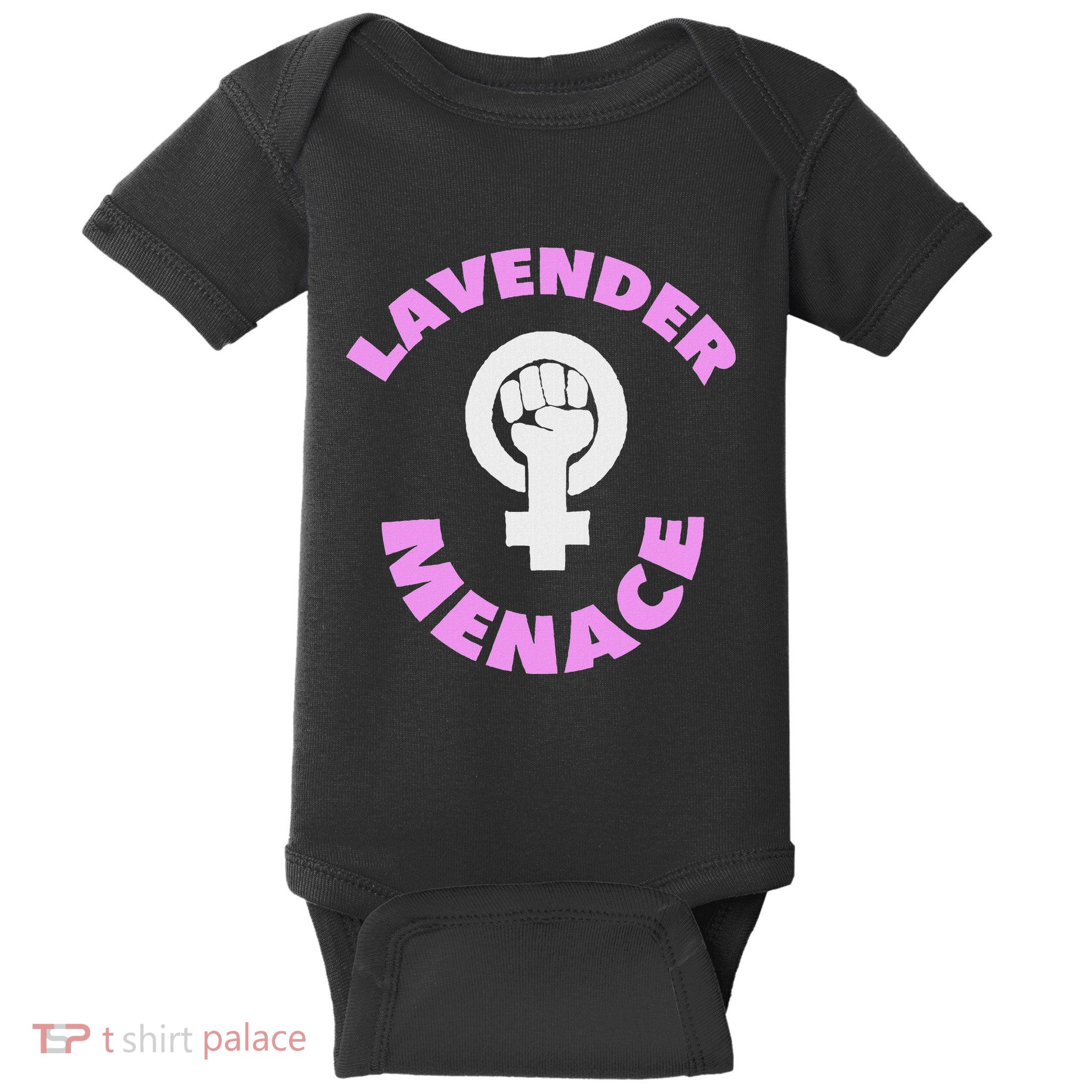 Lavender Menace Lesbian Lgbt Radfem Baby Bodysuit