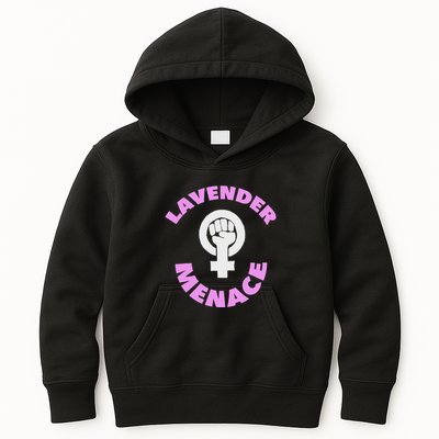 Lavender Menace Lesbian Lgbt Radfem Kids Hoodie