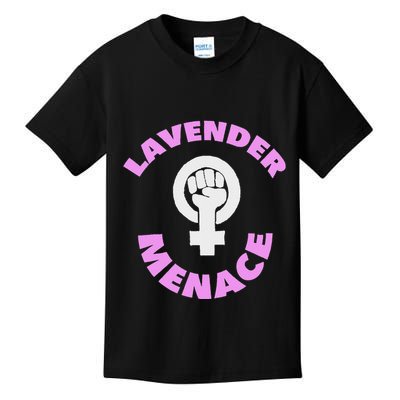Lavender Menace Lesbian Lgbt Radfem Kids T-Shirt