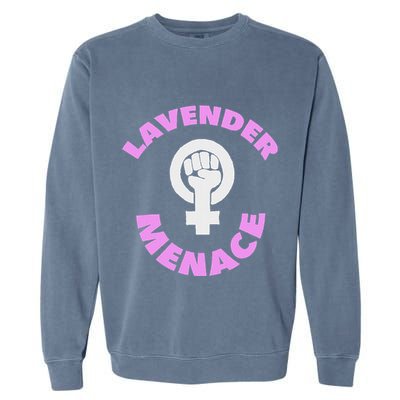 Lavender Menace Lesbian Lgbt Radfem Garment-Dyed Sweatshirt