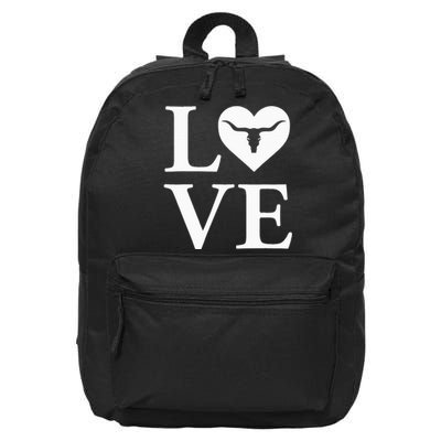 Love My Longhorn USA Love 16 in Basic Backpack